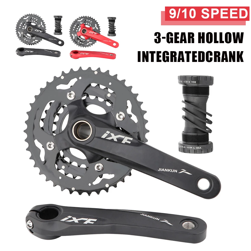 MTB Bike Crankset 170mm 27/30 Speed 24-32-42T Chainring Bottom Bracket Bike 3-gear Hollow Integrated Chainwheel Bike Parts
MTB Bike Crankset 170mm 27/30 Speed 24-32-42T Chainring Bottom Bracket Bike 3-gear Hollow Integrated Chainwheel Bike Parts