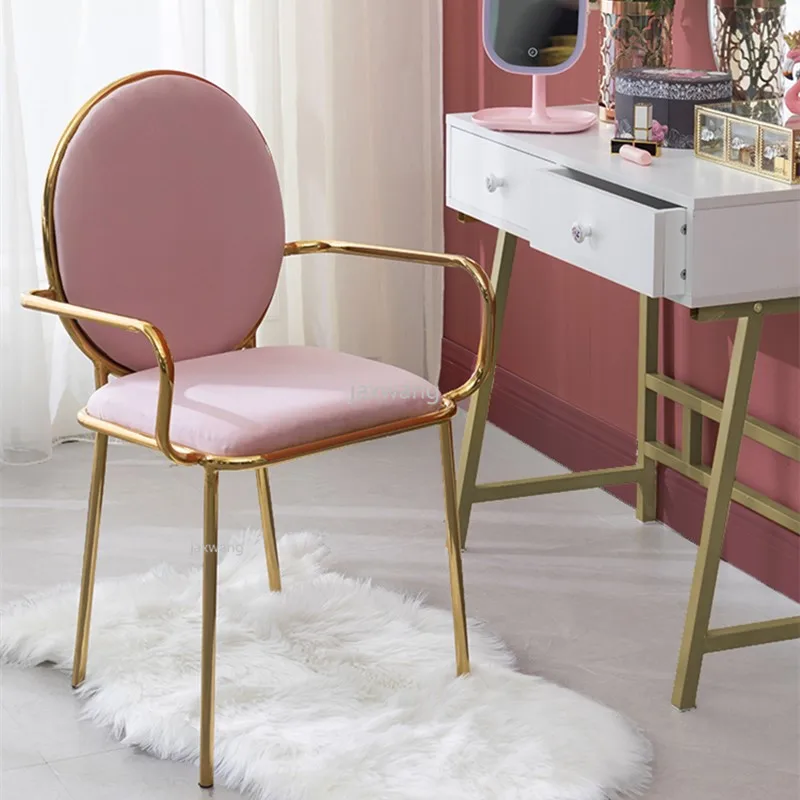 Nordic Creative Dining Chair Wrought Iron Beauty Living Room Chair Coffee Lounge Chair Gold Simple Dressing Chairs
Nordic Creative Dining Chair Wrought Iron Beauty Living Room Chair Coffee Lounge Chair Gold Simple Dressing Chairs