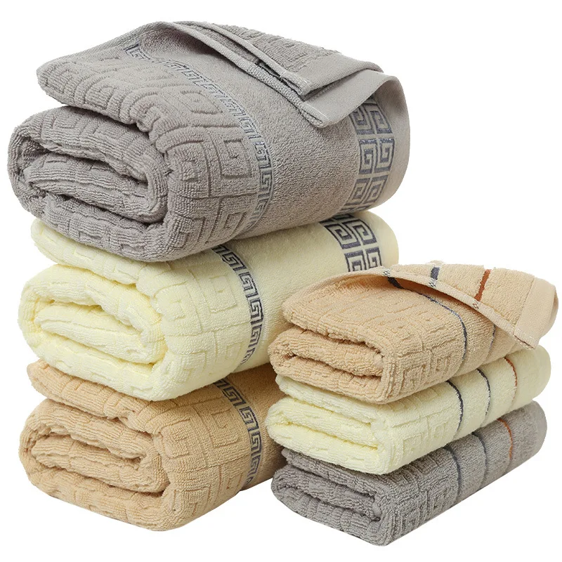 3 Pack Towel Set 100% Cotton 70x140cm Bath Towel and 2 Face Hand Towel Super Soft Absorbent Terry Washcloth For Adults
3 Pack Towel Set 100% Cotton 70x140cm Bath Towel and 2 Face Hand Towel Super Soft Absorbent Terry Washcloth For Adults