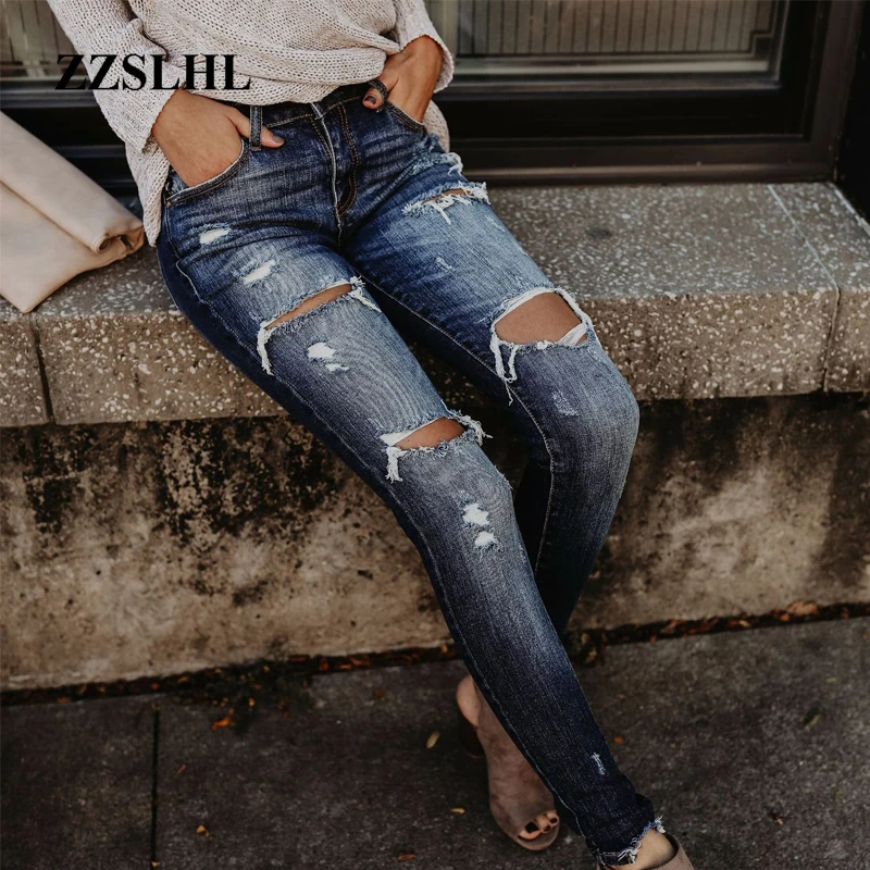 Vintage Fashion Women Bleached Ripped Jeans 2020 Female Denim Slim Skinny Pants Moustache Effect Jeans
Vintage Fashion Women Bleached Ripped Jeans 2020 Female Denim Slim Skinny Pants Moustache Effect Jeans
