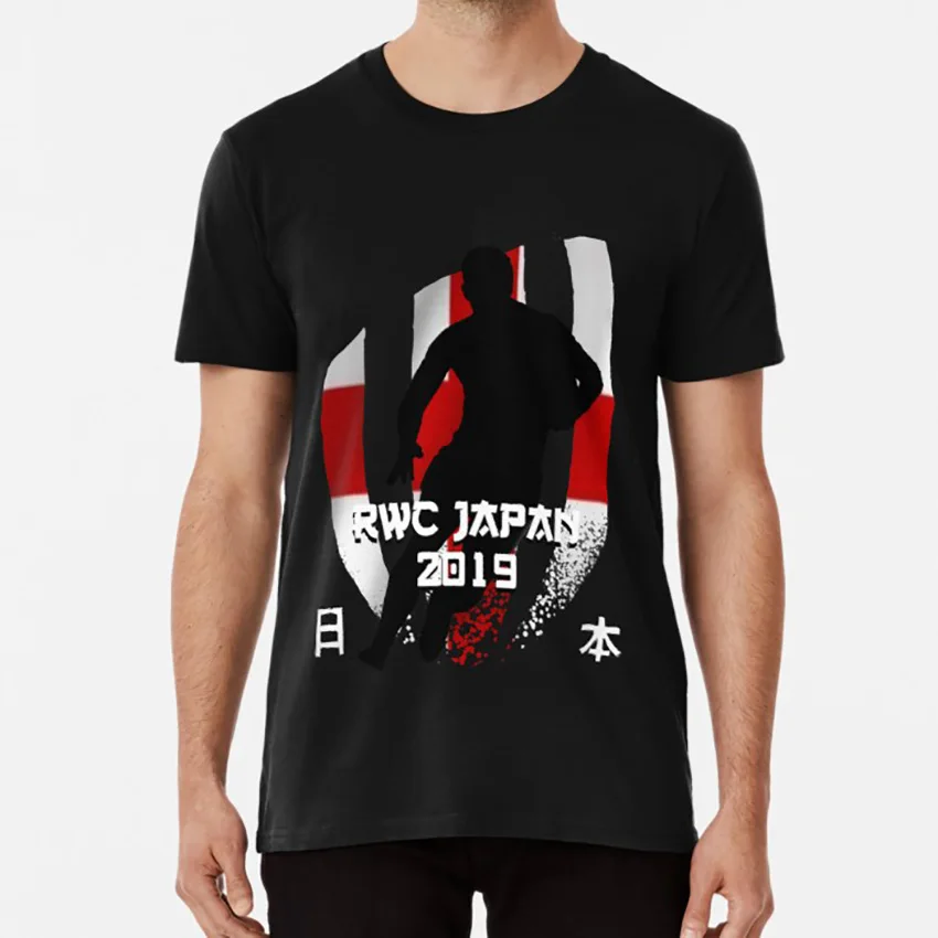 Английский регби 4 футболка rwc 2019 Япония fan art одежда рубашка|Мужские футболки| |
