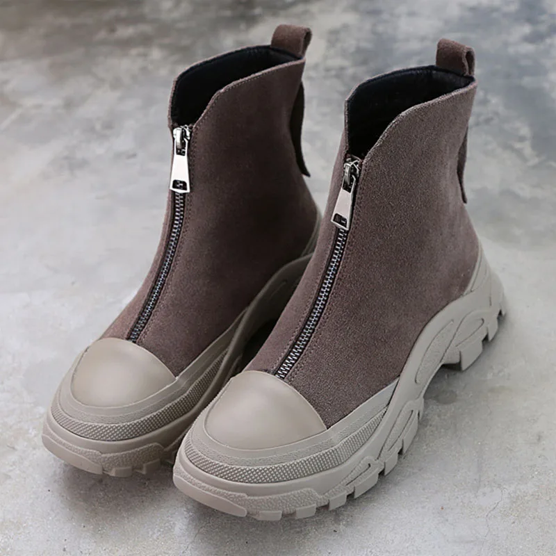 CuddlyIIPanda Autumn New Front Zipper Women Chelsea Boots British Style Ankle Boots Faux Suede Slim Boots High Top Botas Mujer
CuddlyIIPanda Autumn New Front Zipper Women Chelsea Boots British Style Ankle Boots Faux Suede Slim Boots High Top Botas Mujer
