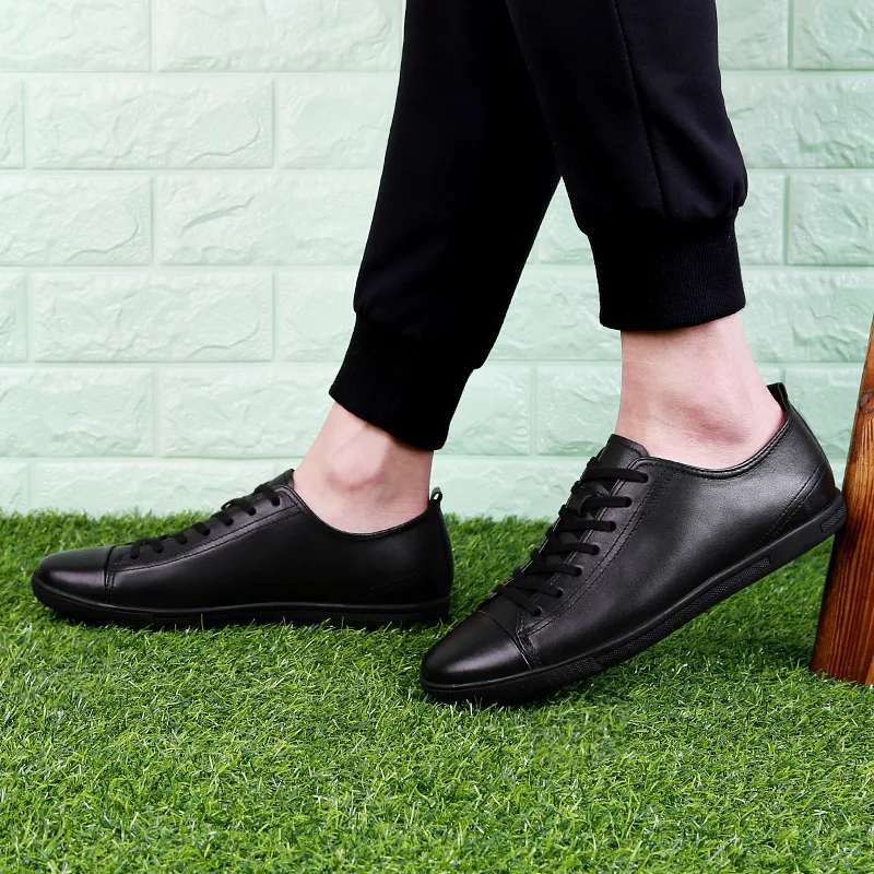 New Spring Genuine Leather Breathable Loafers Men Casual Shoes Big Size British Flats Sneakers Lace-Up Hombres Zapatos
New Spring Genuine Leather Breathable Loafers Men Casual Shoes Big Size British Flats Sneakers Lace-Up Hombres Zapatos