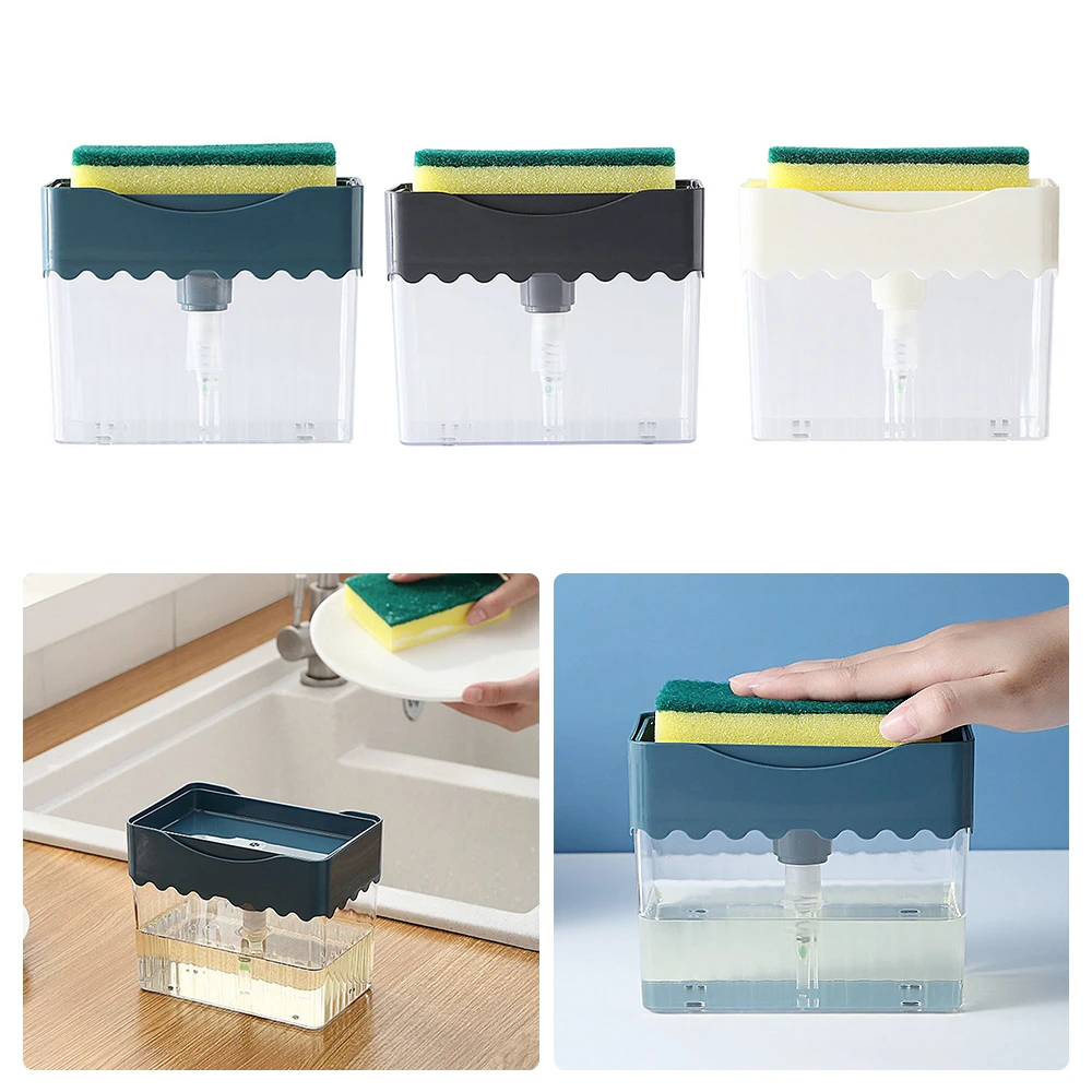 Soap Pump Dispenser With Sponge Holder Cleaning Liquid Dispenser Manual Press Container Soap Organizer Kitchen Cleaner Tools
Soap Pump Dispenser With Sponge Holder Cleaning Liquid Dispenser Manual Press Container Soap Organizer Kitchen Cleaner Tools