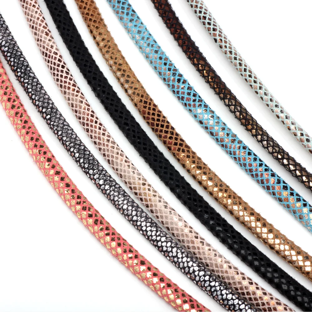 6mm 2yards/lot Half round PU Leather Cord Rope For European style DIY Necklace Bracelet choker Craft Jewelry Making NEW | Украшения и