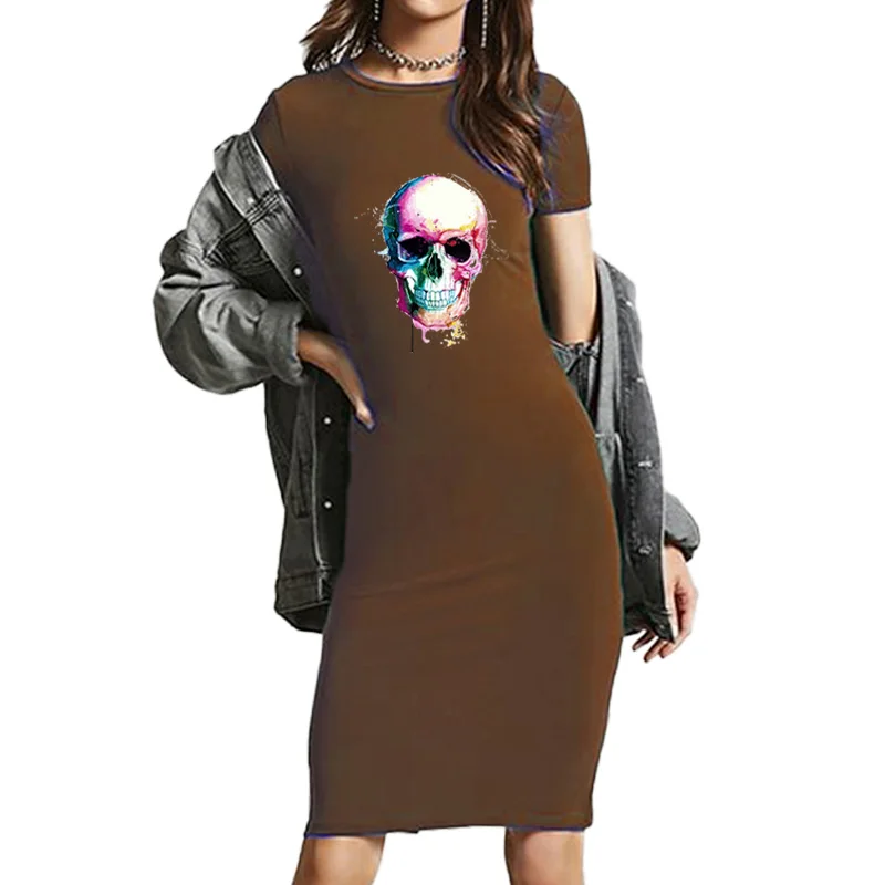 Casual Women's Dresses Short Sleeve Mini Corset Retro Skeleton Pencil Dress Flowers Gothic Sexy Vintage Clothes Punk Vestido Y2K
Casual Women's Dresses Short Sleeve Mini Corset Retro Skeleton Pencil Dress Flowers Gothic Sexy Vintage Clothes Punk Vestido Y2K