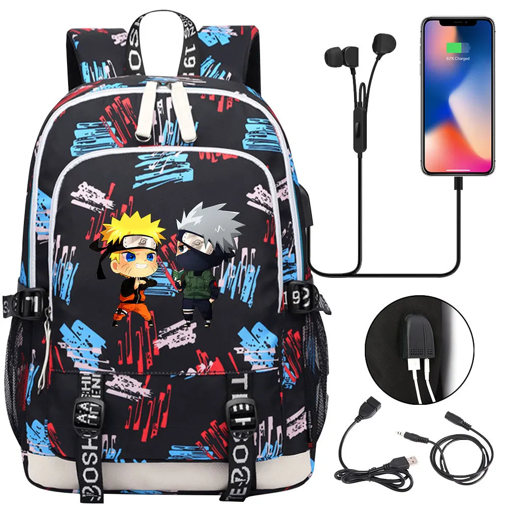 Anime Ninja Uzumaki Uchiha Naru USB Charging Backpack SchoolBag Kids Students Notebook Travel Bags
Anime Ninja Uzumaki Uchiha Naru USB Charging Backpack SchoolBag Kids Students Notebook Travel Bags