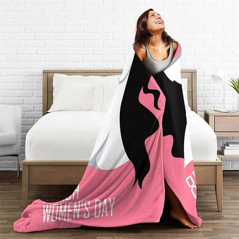 Happy Womens Day Soft Plush Gift Flannel Microfiber Fleece Bedspread Sherpa 3D-Printed Blanket Couch Bedroom Decorative
Happy Womens Day Soft Plush Gift Flannel Microfiber Fleece Bedspread Sherpa 3D-Printed Blanket Couch Bedroom Decorative