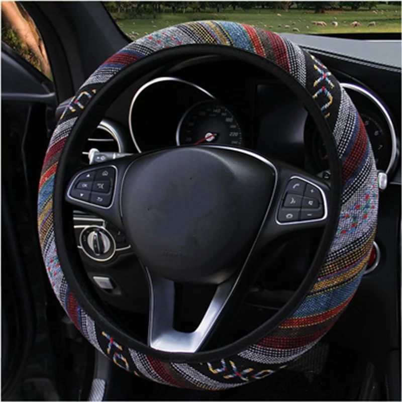 Car Steering Wheel Cover Dimensional Ethnic Style EVA Soft Texture Auto Styling Covers Universal Decoration Accessories
Car Steering Wheel Cover Dimensional Ethnic Style EVA Soft Texture Auto Styling Covers Universal Decoration Accessories
