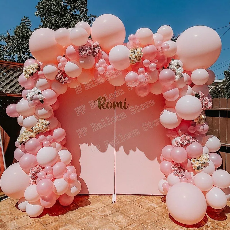 153pcs Double Maka Pink Balloon Garland Kids Baby Birthday Party Decoration Christening Bridal Wedding Wedding Baloons
153pcs Double Maka Pink Balloon Garland Kids Baby Birthday Party Decoration Christening Bridal Wedding Wedding Baloons