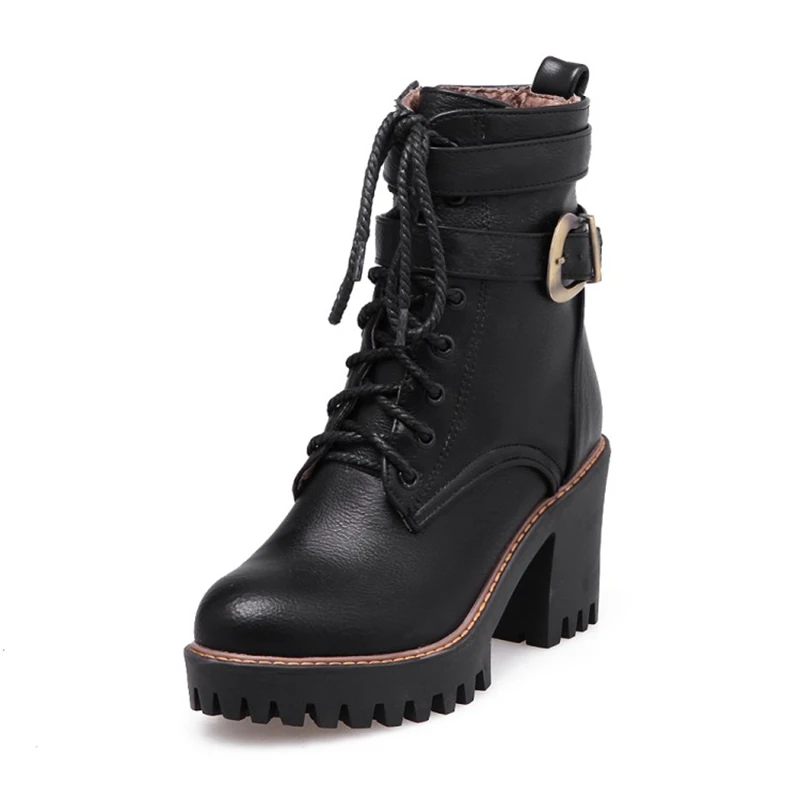 BLXQPYT Women Motorcycle Boots New Female Fashion Woman's zipper High Heel Riding Boots Lace up Casual Platform Lady Boots 9978
BLXQPYT Women Motorcycle Boots New Female Fashion Woman's zipper High Heel Riding Boots Lace up Casual Platform Lady Boots 9978