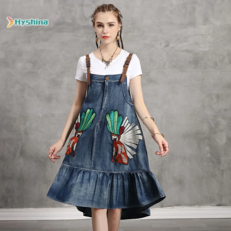 Original Women's Summer Embroidery Dress New Denim Dress Retro Junior Girl's Irregular Dress
Original Women's Summer Embroidery Dress New Denim Dress Retro Junior Girl's Irregular Dress
