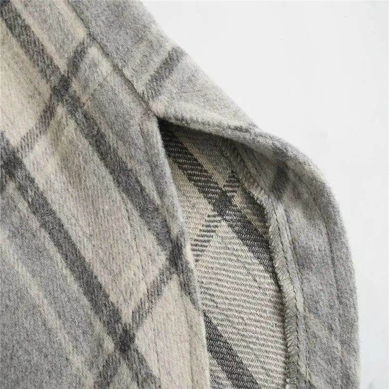 2020 Za Vintage Plaid Overshirt Women Long Sleeve Asymmetric Hem Office Lady Shirt Female Chic Flap Patch Pockets Plus Size Top
2020 Za Vintage Plaid Overshirt Women Long Sleeve Asymmetric Hem Office Lady Shirt Female Chic Flap Patch Pockets Plus Size Top