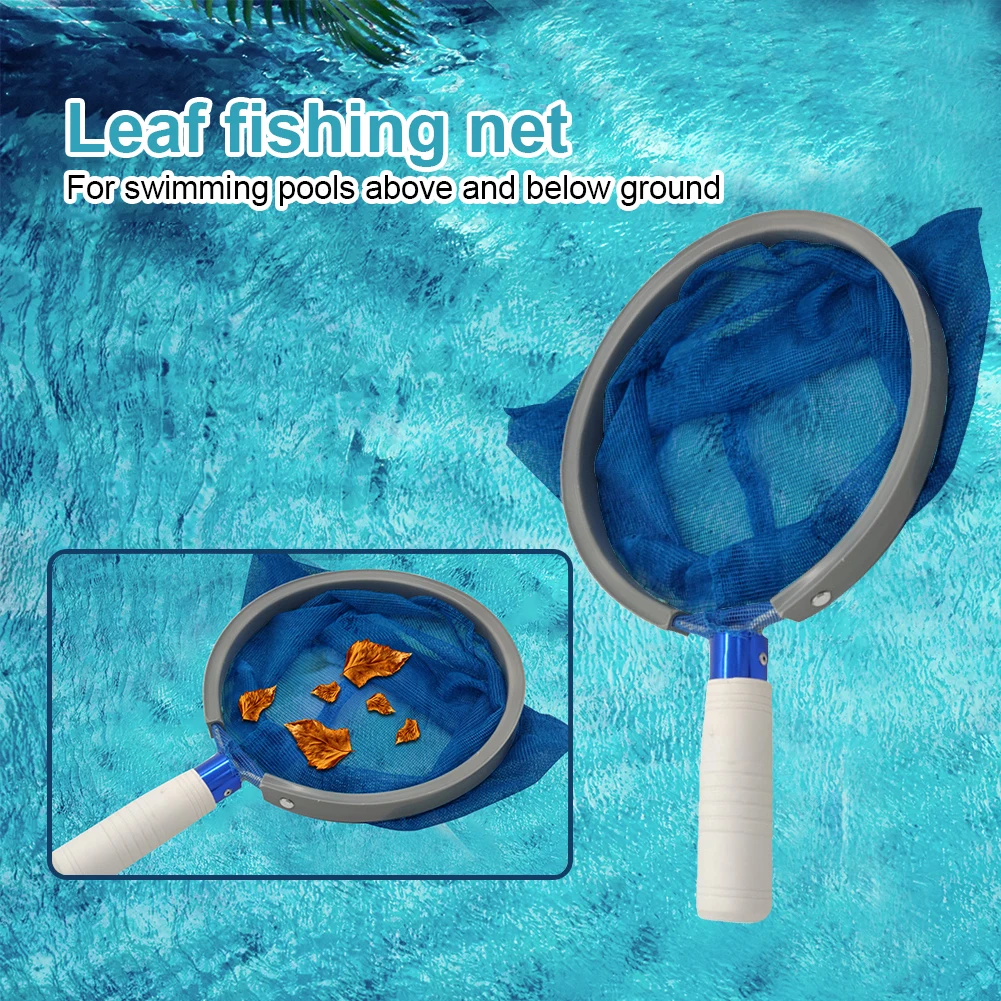 Круглая рыболовная сеть для бассейна, чистящая сетка с глубокими листьями для пруда, аксессуары для уборки дома и улицы, голубого цвета 
Круглая рыболовная сеть для бассейна, чистящая сетка с глубокими листьями для пруда, аксессуары для уборки дома и улицы, голубого цвета