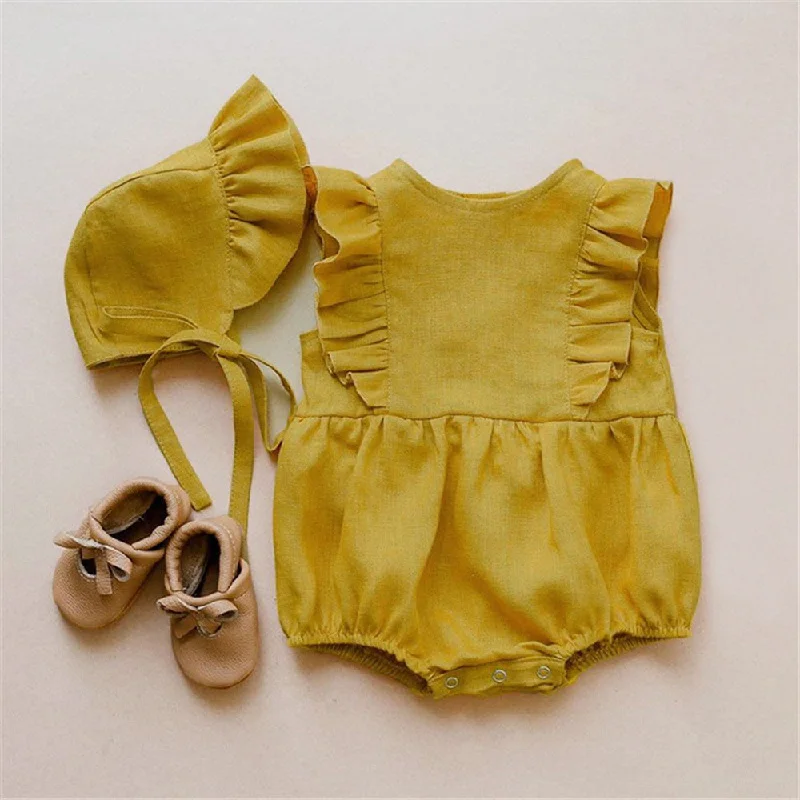 Summer Baby Girl Romper Fashion Newborn Baby Clothes Linen Cotton Girls Jumpsuit Clearance Baby Products Newborn Girl Outfits
Summer Baby Girl Romper Fashion Newborn Baby Clothes Linen Cotton Girls Jumpsuit Clearance Baby Products Newborn Girl Outfits