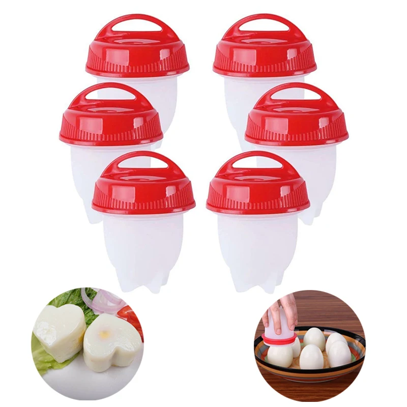 

1/6/12pcs Silicone Egg Poachers Egg Cooker Holder Non-stick Boiled Eggs Cup Mold Kitchen Gadgets Baking Accessories Cooking Tool