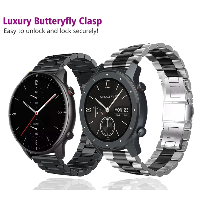 Stainless Steel Strap For TicWatch Pro 3/3 GPS Watch Band Metal 22MM Bracelet Wrist Straps For TicWatch E2/GTX/Pro 2020 Correa
Stainless Steel Strap For TicWatch Pro 3/3 GPS Watch Band Metal 22MM Bracelet Wrist Straps For TicWatch E2/GTX/Pro 2020 Correa