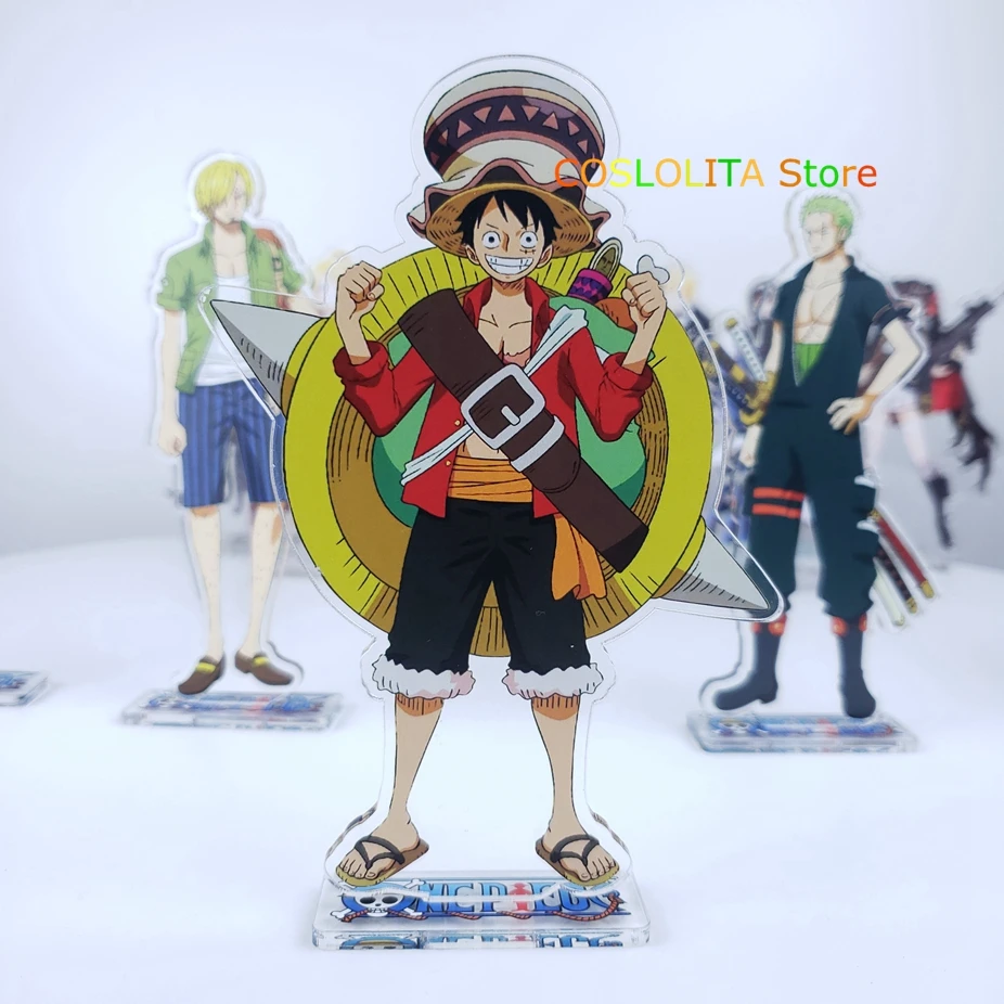 Аниме ONE PIECE Monkey D. Luffy милый брелок подставка фигурка акриловая мультяшная модель