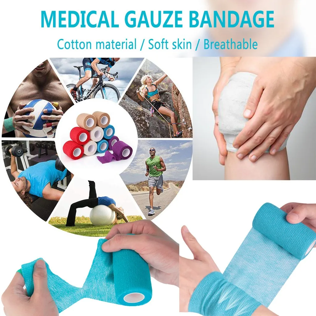 Colour Muscle Protection Tool Care Bandage Tape Sports Elastic Therapeutic Tape bande adhesive sport zelfklevend verband
Colour Muscle Protection Tool Care Bandage Tape Sports Elastic Therapeutic Tape bande adhesive sport zelfklevend verband