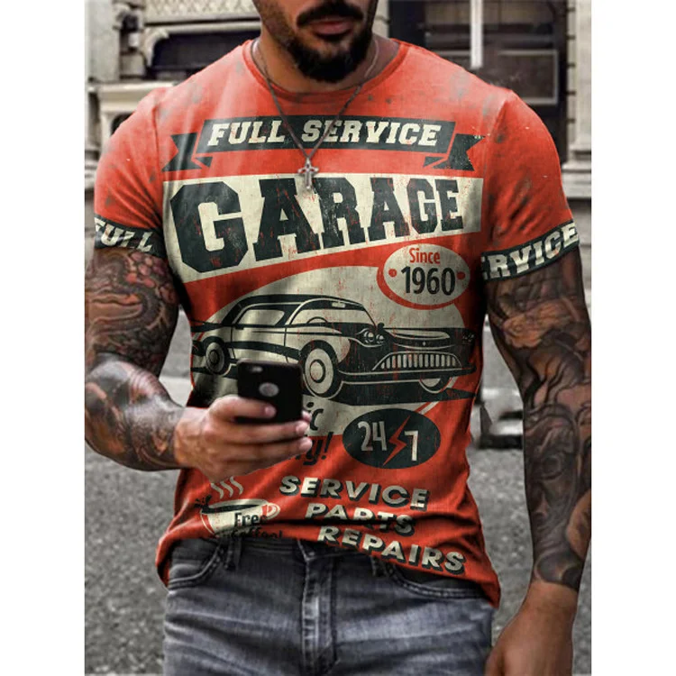 2021 new men's casual round neck short sleeve digital printing slim fitting Pullover men's T-shirt
2021 new men's casual round neck short sleeve digital printing slim fitting Pullover men's T-shirt