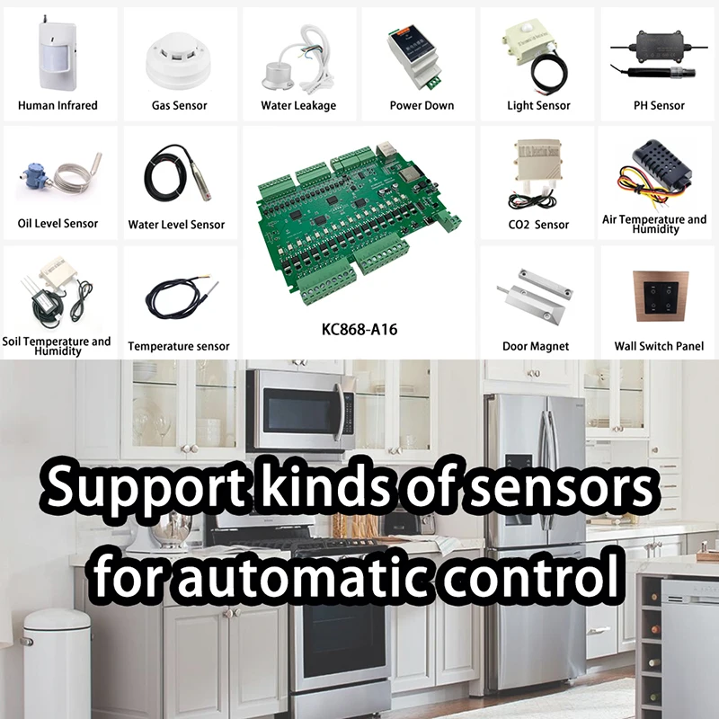 Макетная плата Kincony A16 ESP32 MQTT TCP Web HTTP ESPhome Home Assistant Tasmota DIY модуль Arduino IDE WiFi релейный