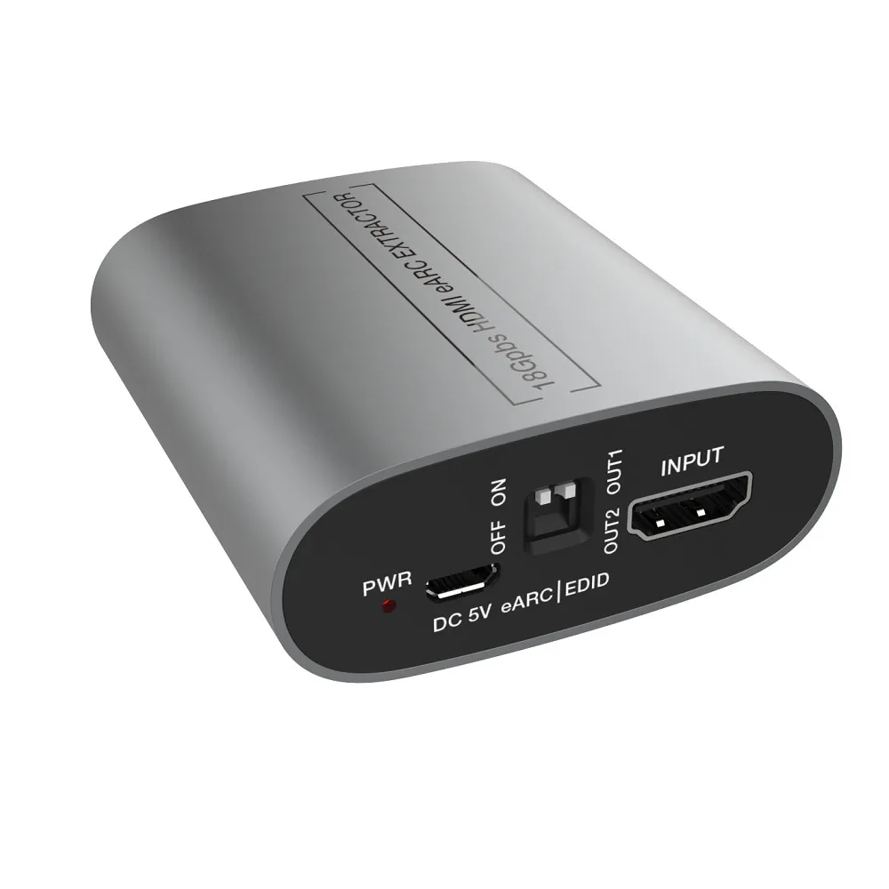 Kebidumei 4K HDMI-совместимый аудио экстрактор сплиттер 18 Гбит/с ARC eARC адаптер для