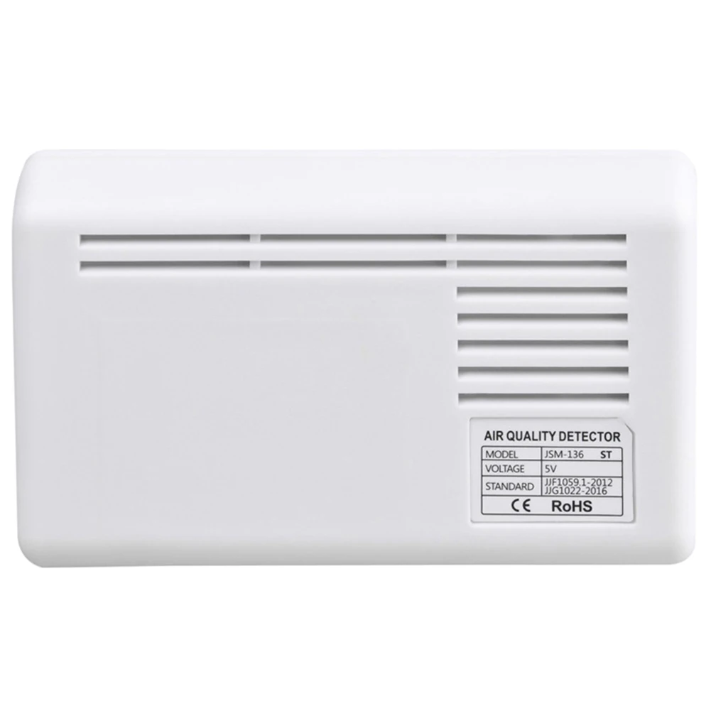 Formaldehyde Particles Rechargeable For CO2 PM2.5 Temperature USB Port Office LCD Display Air Quality Monitor Standing Alarm
Formaldehyde Particles Rechargeable For CO2 PM2.5 Temperature USB Port Office LCD Display Air Quality Monitor Standing Alarm
