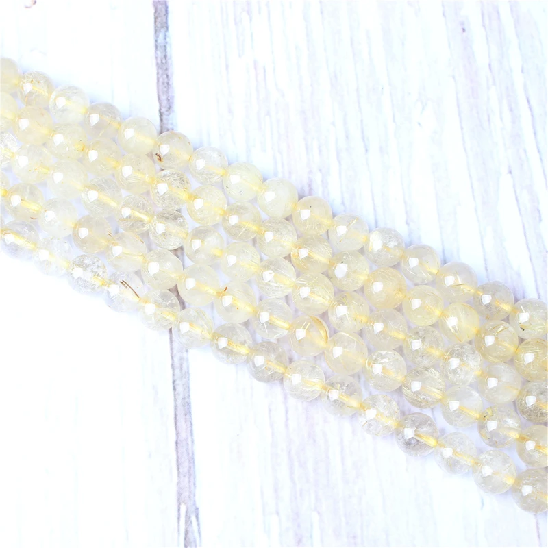 Blond Hair Natural Stone Beads For Jewelry Making Diy Bracelet Necklace 4/6/8/10/12 mm Wholesale Strand
Blond Hair Natural Stone Beads For Jewelry Making Diy Bracelet Necklace 4/6/8/10/12 mm Wholesale Strand