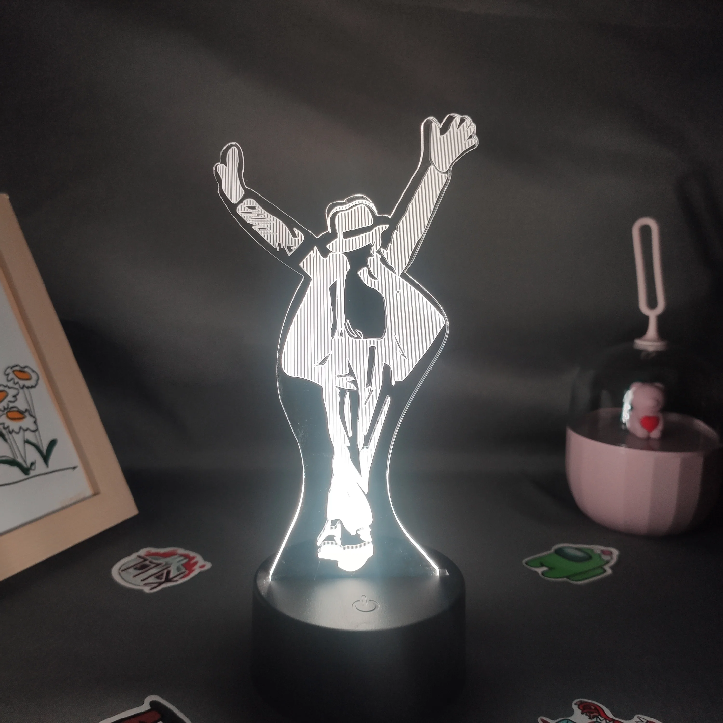 Celebrity Singer Michael Jackson Dancing Figure 3D Led Lamps RGB Night Light Creative Cool Gift For Friend Table Desk Decoration
Celebrity Singer Michael Jackson Dancing Figure 3D Led Lamps RGB Night Light Creative Cool Gift For Friend Table Desk Decoration