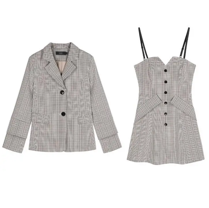 Style Vintage England Dress Suits Women Plaid Jacket Coat Retro Slim Mini Dress Casual Office Lady OL Work Wear Female Vestido
Style Vintage England Dress Suits Women Plaid Jacket Coat Retro Slim Mini Dress Casual Office Lady OL Work Wear Female Vestido