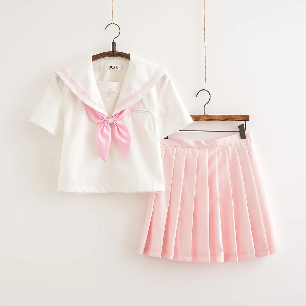 School Dress Lolita Summer Pink skirt JK Japanese School Uniforms Top+Skirt+Tie Teen Girls Anime Cosplay Sailor Suits
School Dress Lolita Summer Pink skirt JK Japanese School Uniforms Top+Skirt+Tie Teen Girls Anime Cosplay Sailor Suits