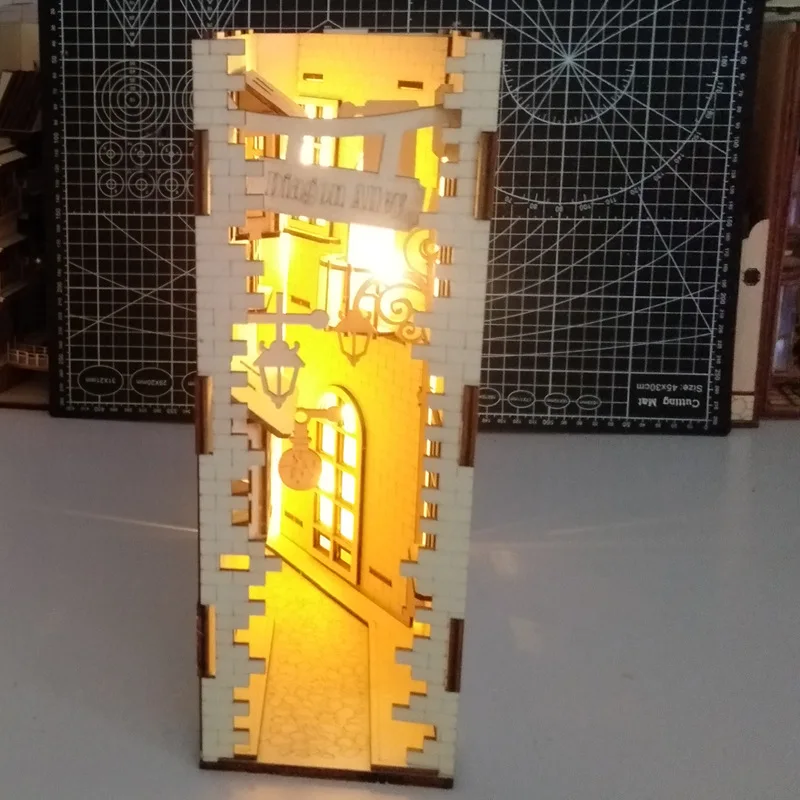 DIY Wooden Diagon Alley Book Nook Shelf Insert Kits Miniature Furniture Accessories Old Street Building Bookends Toys Gifts
DIY Wooden Diagon Alley Book Nook Shelf Insert Kits Miniature Furniture Accessories Old Street Building Bookends Toys Gifts