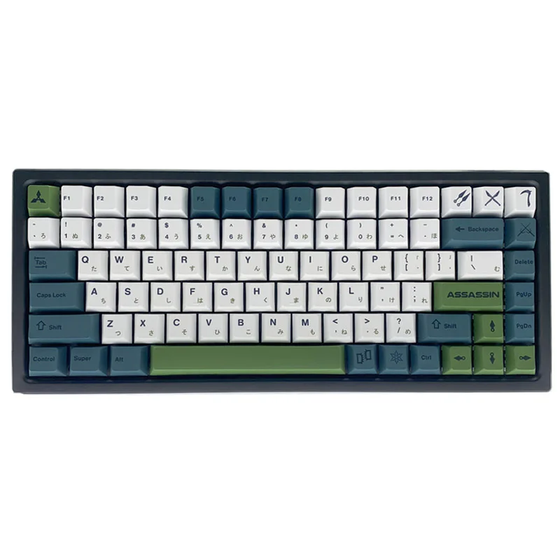 Assassin Keycap 130 Key For Mechanical Keyboard Keycap Original Cherry PBT Sublimation Keycap Compatible With 61/ 64/ 87/ 104
Assassin Keycap 130 Key For Mechanical Keyboard Keycap Original Cherry PBT Sublimation Keycap Compatible With 61/ 64/ 87/ 104