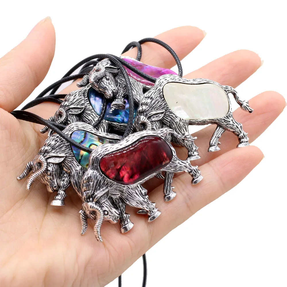 Natural Alloy Shell Animal Cow Shape Pendant NecklaceDIY Exquisite Charm necklace Jewelry Making Gift Party
Natural Alloy Shell Animal Cow Shape Pendant NecklaceDIY Exquisite Charm necklace Jewelry Making Gift Party