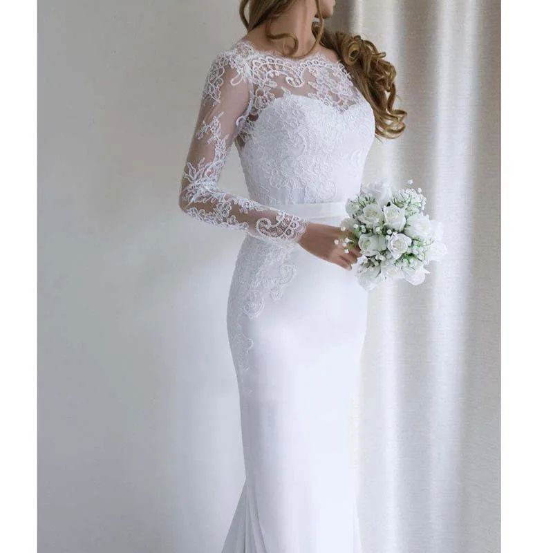 Beach Lace Appliques W Dress Vestido de Noiva O Neck Lace Mermaid Gorgeous Bridal gown Custom Made wedding dress
Beach Lace Appliques W Dress Vestido de Noiva O Neck Lace Mermaid Gorgeous Bridal gown Custom Made wedding dress