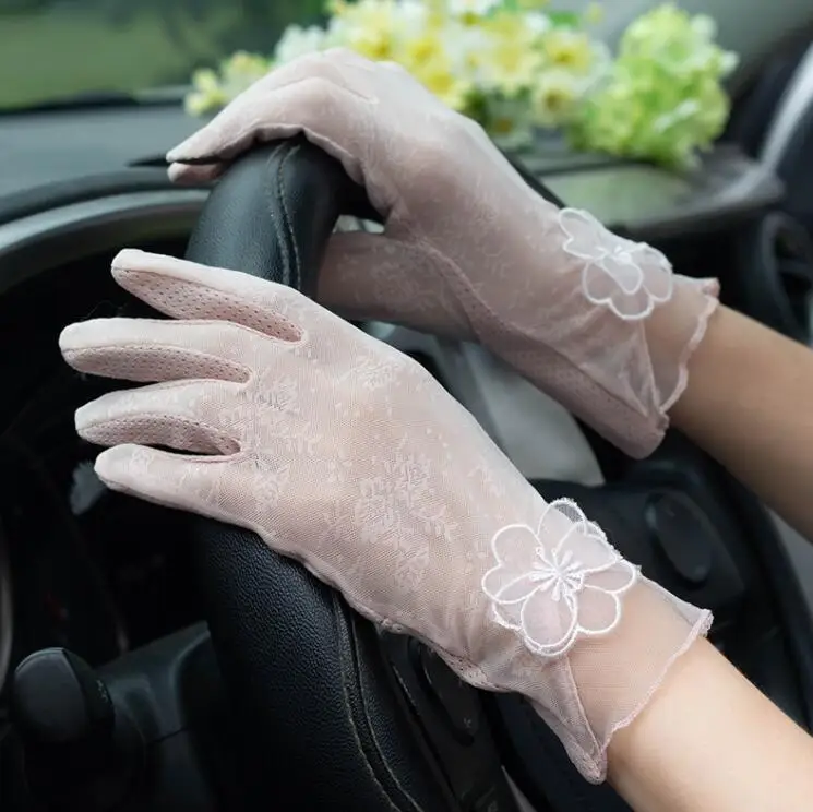 Women's spring summer flower thin lace driving gloves lady's summer sunscreen touch screen slip-proof glove R1289
Women's spring summer flower thin lace driving gloves lady's summer sunscreen touch screen slip-proof glove R1289
