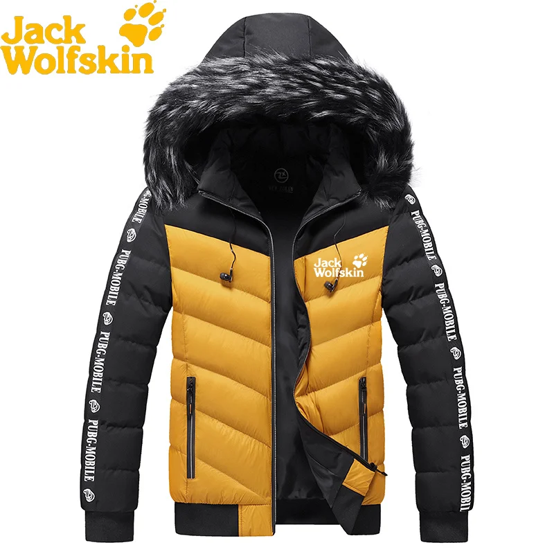 

Jack Wolfskin 6-color Men's Jacket Cotton Padded Clothes Hooded Work Clothes Short Skirt 6-color Coat Warm Men