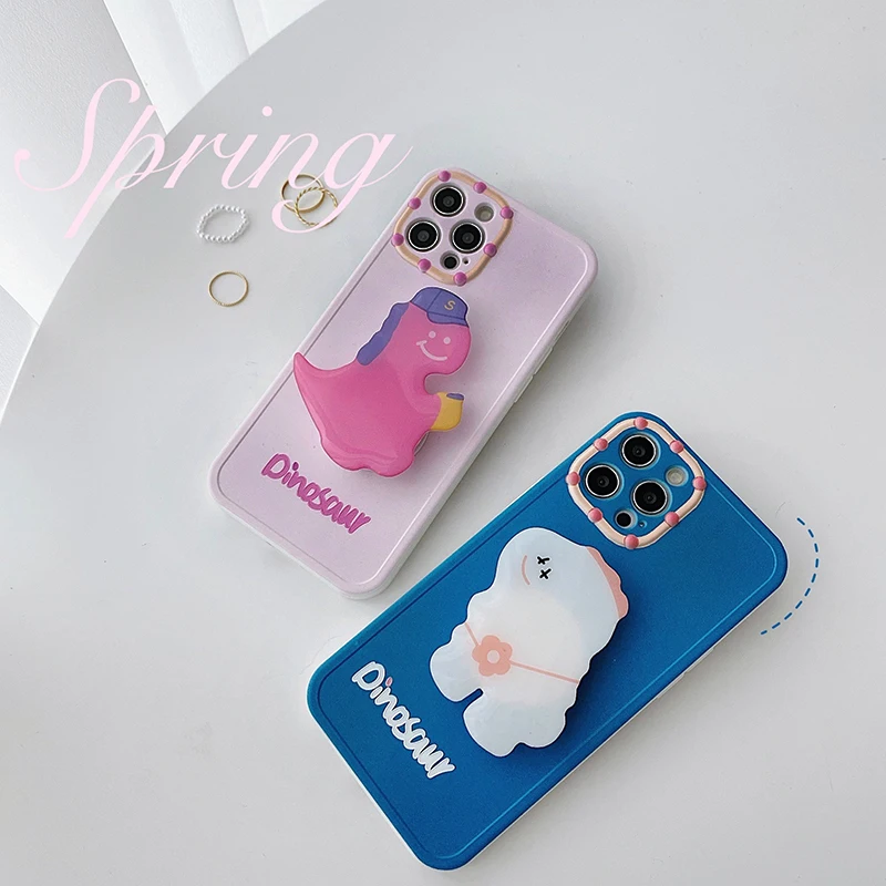 Cartoon 3D dinosaur Phone case For iphone 12 11 pro max mini XS MAX XR X SE20 7 8 Plus Cute Folding bracket Soft silicone cover
Cartoon 3D dinosaur Phone case For iphone 12 11 pro max mini XS MAX XR X SE20 7 8 Plus Cute Folding bracket Soft silicone cover