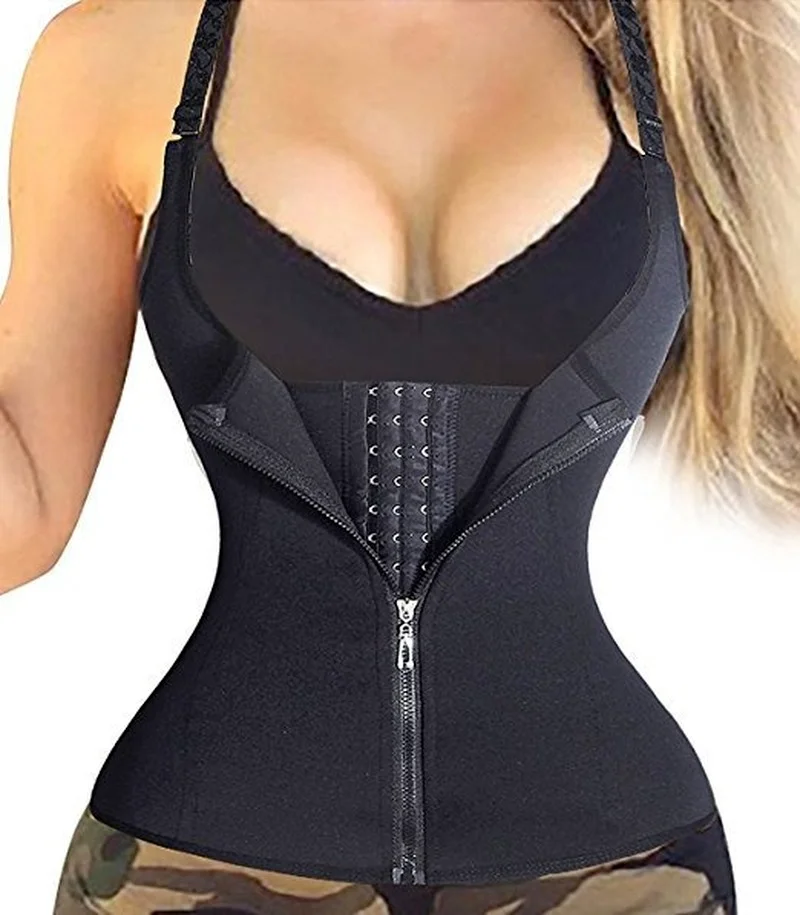 Neoprene Waist Trainer Corset Slimming Vest Sweat Sauna Suit Tank Top Tummy Belly Girdle Body Shaper Weight Loss Shapewear Zip
Neoprene Waist Trainer Corset Slimming Vest Sweat Sauna Suit Tank Top Tummy Belly Girdle Body Shaper Weight Loss Shapewear Zip