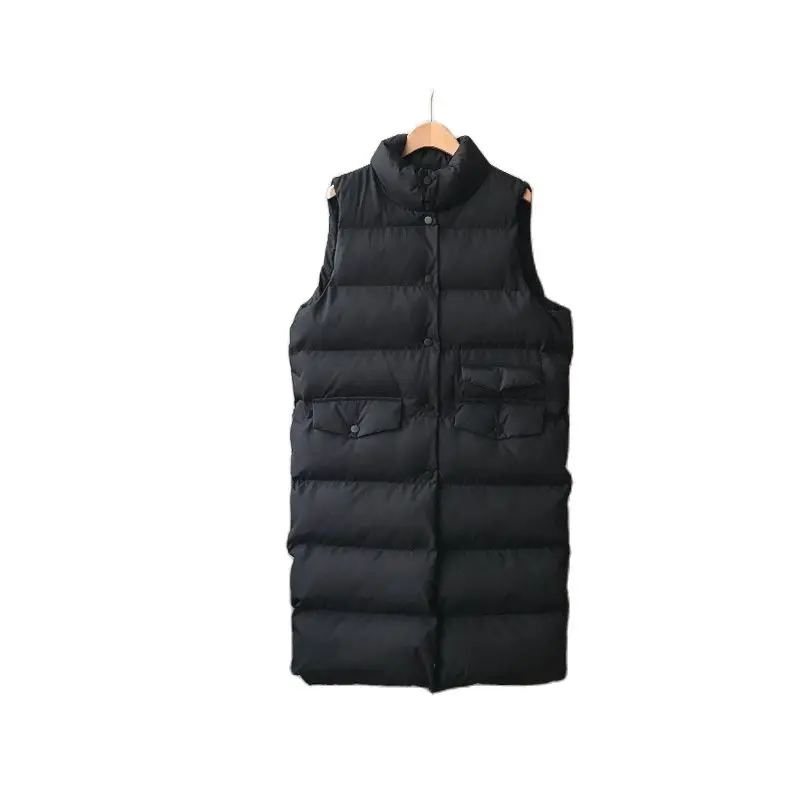 Women's Down Jacket 2020 Winter Coats Long Warm Vest Mandarin Collar Cotton Padded Chaleco Mujer Coat
Women's Down Jacket 2020 Winter Coats Long Warm Vest Mandarin Collar Cotton Padded Chaleco Mujer Coat