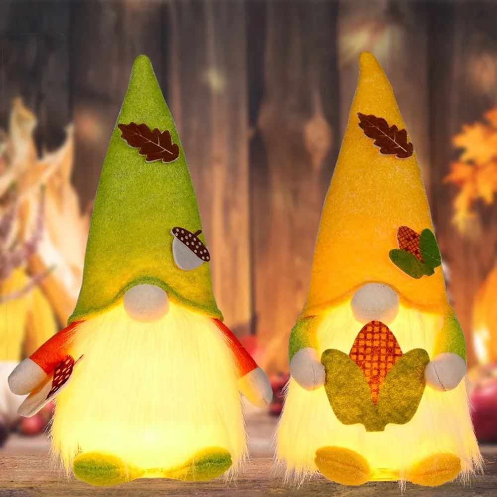 Autumn Fall Gnome Swedish Nisse Tomte Elf Dwarf Harvest Festival Faceless Doll With Lights And Decorative Dolls With LED Light
Autumn Fall Gnome Swedish Nisse Tomte Elf Dwarf Harvest Festival Faceless Doll With Lights And Decorative Dolls With LED Light