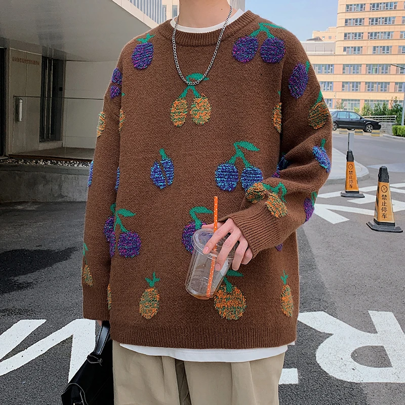 Autumn Winter Printed Sweater Men Warm Fashion Knitted Pullover Men Casual Loose Long-sleeved Sweater Mens Jumper Clothes M-2XL
Autumn Winter Printed Sweater Men Warm Fashion Knitted Pullover Men Casual Loose Long-sleeved Sweater Mens Jumper Clothes M-2XL