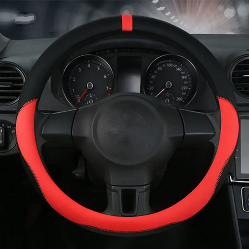 Microfiber Leather Steering Wheel Covers Universal braid Car steering-wheel With Needles And Thread 38cm Interior accessories
Microfiber Leather Steering Wheel Covers Universal braid Car steering-wheel With Needles And Thread 38cm Interior accessories