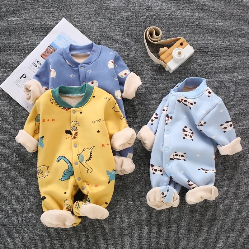 Baby Romper One-Piece Suit Clothes Thickened Autumn Winter Models For Boys and Girls Baby Romper Newborn Warm Clothes 0-18M
Baby Romper One-Piece Suit Clothes Thickened Autumn Winter Models For Boys and Girls Baby Romper Newborn Warm Clothes 0-18M