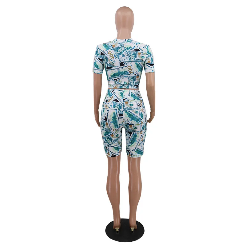 Woman 2 Piece Sets 2020 Short Sets for Women Dollar Print Camiseta Mujer Verano Women Clothing Sets Summer Sexy Two Piece Outfit
Woman 2 Piece Sets 2020 Short Sets for Women Dollar Print Camiseta Mujer Verano Women Clothing Sets Summer Sexy Two Piece Outfit