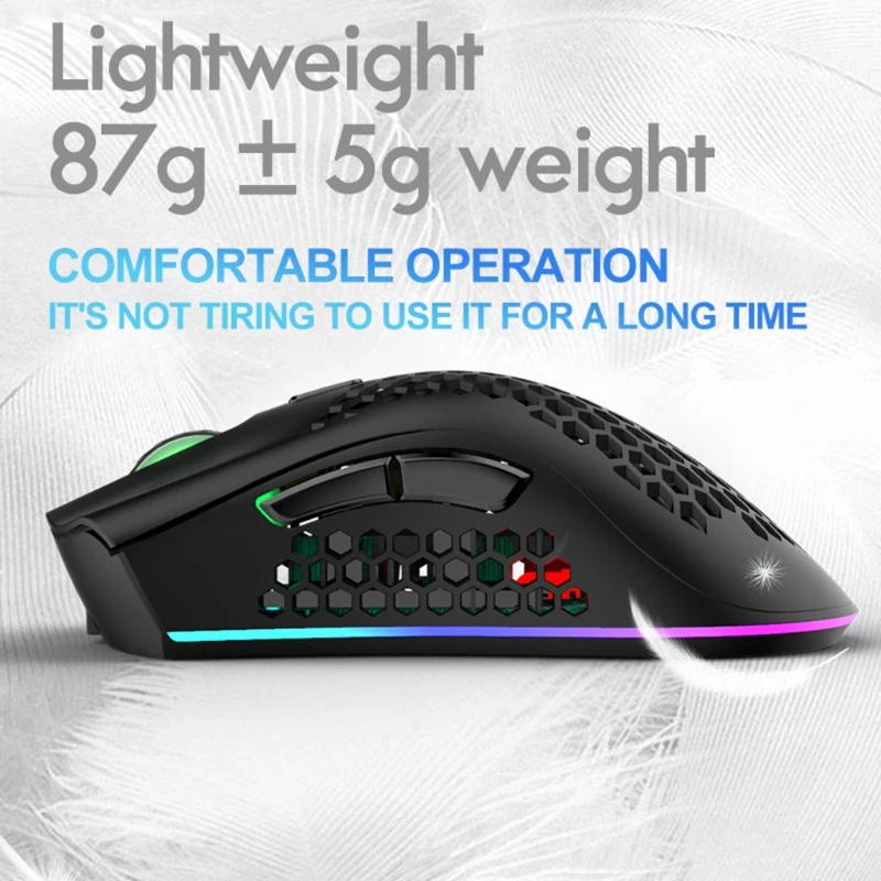 ziyoulang Lightweight X3 Gaming Mouse Honeycomb Shell Wireless Ergonomic Mice for Computer Gamer Computer Peripheral Peripheral
ziyoulang Lightweight X3 Gaming Mouse Honeycomb Shell Wireless Ergonomic Mice for Computer Gamer Computer Peripheral Peripheral