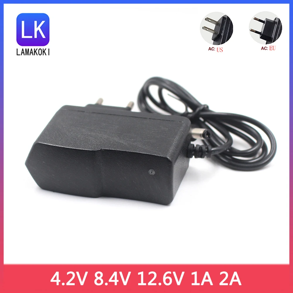 

AC 100-240V DC 1000MA 4.2V 8.4V 12.6V 1A 2A Adapter Power Supply 4.2 8.4 12.6 V Volt charger for 18650 lithium battery