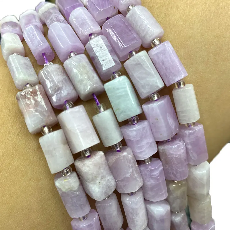 Fine 100% Natural Stone Purple Kunzite Loose Faceted Cylinder Gemstone Spacer Beads For Jewelry Making DIY Bracelet
Fine 100% Natural Stone Purple Kunzite Loose Faceted Cylinder Gemstone Spacer Beads For Jewelry Making DIY Bracelet