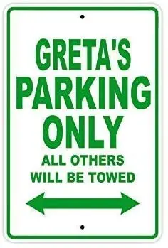 ZJLVMF Home Pub Bar Deco Wall Decor Poster 16x12in,Greta's Parking Only All Others Will Be Towed,Gift Decor Novelty Me
ZJLVMF Home Pub Bar Deco Wall Decor Poster 16x12in,Greta's Parking Only All Others Will Be Towed,Gift Decor Novelty Me