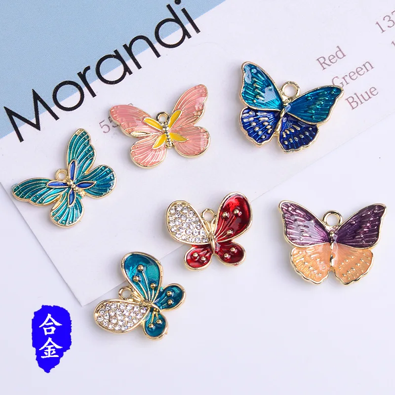 50pcs Gold Color Zinc Alloy Material Crystal Enamel Butterfly Charm Pendant For Hair Diy Handmade Jewelry Making Wholesale
50pcs Gold Color Zinc Alloy Material Crystal Enamel Butterfly Charm Pendant For Hair Diy Handmade Jewelry Making Wholesale